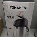 Airpot Coffee Dispenser Thermal with Pump,3L/102 Oz Insulated Stainless Steel Large Airpot Coffee Carafe Lever Action for Hot/Cold Water,Thermal Carafe for Hot Cocoa for Parties (101.4 Ounces)