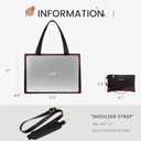 LOVEVOOK Laptop Bag for Women 17.3 Inch Laptop Tote Work Bags Professional Leather Computer Briefcase Waterproof Handbag Shoulder Large Capacity Business Teacher Office Crossbody Purse