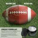 2 x (2-Pack) 5.3 oz Leather Football Preparation Conditioner Kit, Includes Cleaning Sponge, Cleaning and Restoring, Non-drying & Non-darkening Formula, Non-wax Composition, for Softball, Baseball