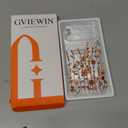 GVIEWIN for iPhone 17 Pro Max Case with Screen Protector, Upgraded [Full Camera Protection] [Non Yellowing] Floral Slim Shockproof Clear Women Phone Cover for iPhone 17 Pro Max 6.9"(Floratopia/Orange)