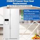 Upgraded 6219 2159075 2159083 Refrigerator Door Gasket Replacement Compatible with Whirlpool KitchenAid Kenmore, 2159083 Fridge Gasket Replace 2159071 2159079 2171177 W10911422 Freezer Seal