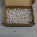 Karenhi 4 Pcs 13 Feet Clear Acrylic Snowflake Ornaments with Bead Hanging Crystal Garland for Christmas Tree, Wedding, Winter, Xmas Party Supplies