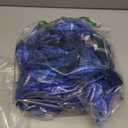 3 Pcs 6FT Christmas Garland Blue Glittered Artificial Magnolia Leaves for Mantle Christmas Tree Decorations Indoor Outdoor Hanging Garland Ornaments Garden Door Wall Window Stair Holiday Home Decor