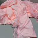 Pink Lace Bed Skirt for Full Bed - 15in. Drop, Easy Fit Ruffle Bedskirt Wrap Around Bed Skirt, Anti Wrinkle & Fade Resistant