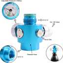 New Paintball Inner Thread,CO2 Cylinder Tank,On/Off Valve with 1500Psi Gauge,G1/2-14