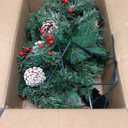 2 Pack Pre-lit Christmas Tree with Remote, Battery Operated with Timer, Smart Multi-Color & Warm White Lights, Music Sync, Artificial Christmas Tree for Outdoor Porch, Urn Filler, Xmas Decor