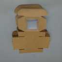 100 Pcs Soap Packaging Boxes with Window Mini Paper Boxes Bulk Treat Favor Boxes Rectangle Gift Soap Boxes for Homemade Soap Making Cookies Candy Preses