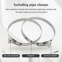 4-Inch Dryer Vent Hose 10FT, Flexible Aluminum Duct with 2 Clamps, Heavy-Duty Four Layer Protection for HVAC Ventilation and Exhaust