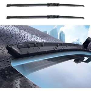 Windshield Wiper Blades, Premium All-Season Windshield Wiper Blades, Wiper Blades Easy Install & Durable Stable Quiet Universal Car Accessories for Most Car