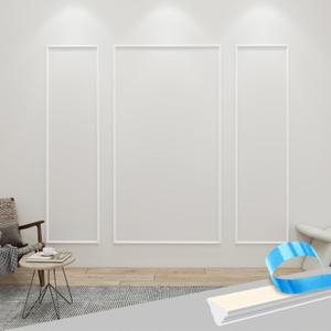 Peel and Stick Wall Molding Kit, 3D Premade Accent Molding Decorative Strips for Interior Wall Moulding Decor, Self Adhesive Decorative Strips(2*(24"88")+48"88")