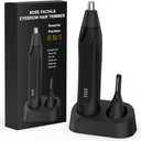 Setonia Nose Hair Trimmers for Men, Rechargeable Eyebrow Trimmer 2 in 1 Painless Multifunctional Ear and Nose Hair Trimmer with Dual Edge Blades Portable Design
