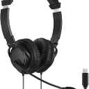Kensington Hi-Fi USB-C Headphones with Mic (K97457WW), Black