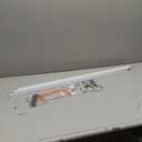 Curtain Track, Ceiling Curtain Track for Room Divider, Ceiling Mount Rail Set with Roller Hooks, White, 6ft - 9ft