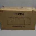 FEPPO Electric Warming Tray, 4-in-1 Food Warmers for Parties Buffet with 10 Temp Settings and Timer, 33"x15" Glass Surface Warming Mat for Food, Modular Buffet Hot Plates for Catering and Gatherings (Black&gold)