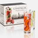 Crystalia Philadelphia Highball Glasses, Set of 6
