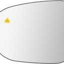 Driver Side Mirror Glass Replacement for Nissan Rogue 2021-2025 - Left Side View Exterior Mirrors, Blind Spot Detection, Power Heated, with Backing Plate