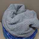 PetAmi Fluffy Waterproof Dog Blanket for Bed Large Dogs, Soft Warm Pet Sherpa Throw Pee Proof Couch Cover, Reversible Cat Blanket Sofa Crate Kennel Protector, Washable Mat (Dusty Blue, 60x80)