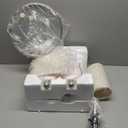 PORTRES 24" Farmhouse Ceramic Table Lamp Set of 2 for Bedroom Living Room White Desk Decor Bedside Lamps for Study Room Office Dorm Modern Accent Nightstand Lamp End Table Lamps