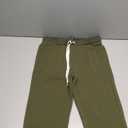 MARZXIN Drop Waist Pants for Women Black Drawstring Waist Pocketed Joggers (Moss Green)