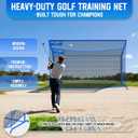 Golf Net with Extra Striking Net, Heavy Duty Golf Practice Hitting Net, 12ft x7ft