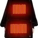 KFUBUO Heated Electric Wearable Blanket Throw Battery Operated Portable USB Cordless Outdoor Hoodie Sweatshirt