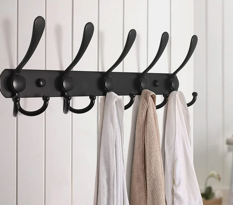 Multipurpose Wall Rail With Hooks