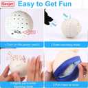 2PCSInteractive Dog Toys,Active Moving Pet Plush Toy with Recording & Music Modes,Jumping Squeaky Song shaking Interactive Dog Ball,Dog Toys to Keep Them Busy,Replaceable Coat (Blue Pig + Red Pig)