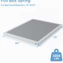 HOBINCHE Full Box Spring - 4 Inch High Profile Box Spring for Full Bed, Sturdy Metal Frame Mattress Foundation, Easy Assembly, Quiet & Noise-Free