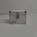 Medicine Lock Box w/Combination Lock - 5 x 7 x 5" Cabinet Safe, White