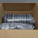 Amazon Basics 5-Piece Lightweight Microfiber Comforter Set with Sheets ,Bed-in-a-Bag Sheets, Gray Calvin Striped Bedding, Twin/Twin, XL