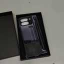 YQODSZ for Google Pixel 10 Pro Fold Case with S Pen Holder & Stylus, Retro PU Leather Phone Case with Hinge Protection, Screen Protector, Kickstand Protective Case for Google Pixel 10 Pro Fold Black