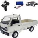 YIKESHU RC Car, 1/10 Remote Control Car with LED Headlights, 2.4Ghz RC Rock Crawler Trucks Rear Drive, Off Road Pickup Truck for Adults Birthday Gifts, All Terrain Crawler Suitable for Indoor Outdoor