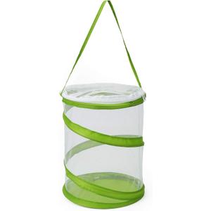 RESTCLOUD Pop-up Insect and Butterfly Habitat Cage Terrarium Clear Mesh Enclosure, See Through Easier 9" x 11" Tall