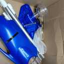 2025 Upgraded Handheld Pool Vacuum Cleaner for Above Ground & Inground Pools - Cordless Pool Cleaner w/18.5GPM Suction, Telescoping Pole(20-69in), 2 Brush Heads - Ideal for Spas & Hot Tubs (Ocean Blue)