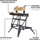 BLACK+DECKER Portable Workbench, Workmate Folding Workbench, 550 lb. Capacity with Clamps for Woodworking (WM425-A)