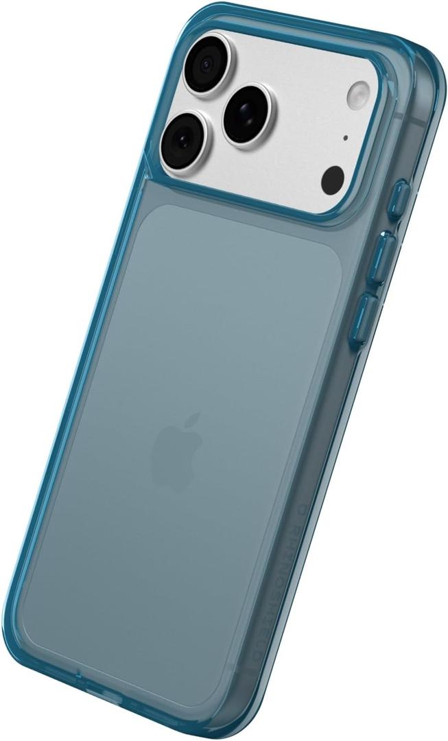 RhinoShield Clear Case Compatible with iPhone 17 Pro Max | Transparent Protective Phone Case, Exceeds Military Drop Standards, Scratch Resistant, Shockproof, Trendy Colors - Nocturne Blue