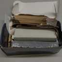 Knife Sharpening Stone Set, Professional Whetstone 4 Side Grit 400/1000 3000/8000, Whetstone Knife Sharpener Stone Set Include Non-slip Base, Leather Strop, Flattening Stone & Angle Guide