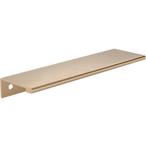 Richelieu Hardware BP9898128CHBRZ Lincoln Collection 5 1/16-inch (128 mm) Center-to-Center Brushed Champagne Bronze Modern Cabinet and Drawer Edge Pull Handle for Kitchen, Bathroom, and Furniture