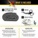 Xcluder Rodent Control Fill Fabric, Large DIY Kit, Stainless Steel Wool, Stops Rats and Mice
