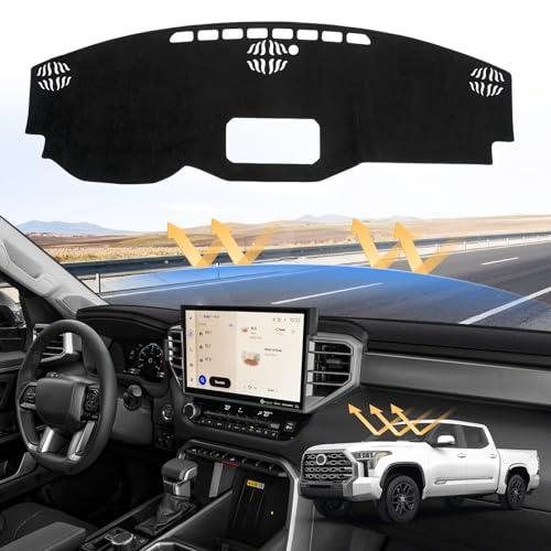 Sunsdrew Dash Cover for 2022-2025 2026 Toyota Tundra Dashboard Cover Mat for Tundra Accessories Sunshade Nonslip Mesh Protector No Glare