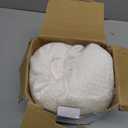 5 STARS UNITED Knee Pillow for Back Sleeping Memory Foam Cushion for Sciatica Pain Relief Under Leg Support for Sleeping on Back Half Moon Bolster for Bed, White
