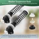 Upgraded MVWC565FW2 MVWX655DW2 MVWX655DW0 Washer Suspension Rods, Fit for Kenmore Whirlpool Maytag Crosley Washer WTW5005KW0 WTW5000DW3 WTW5000DW0 MVWX655DW0 MVWX655DW1 MVWC565FW3 MVWC565FW1
