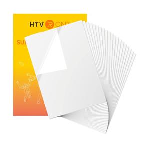 HTVRONT Sublimation Sticker Paper - 20 Pcs Matte White Waterproof Sublimation Stickers