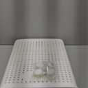 67L Rolling Plastic Collapsible Laundry Basket Cube Storage Bin Box Organizer with Wheels Handle Durable Ventilated Foldable Hamper for Bedroom Dirty Clothes Large Capacity