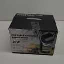 Portable Range Hood, Portable Kitchen Exhaust Fan with 3 Speeds, Triple Filter Polymer, Detachable Aluminum Filter, Low Noise, Oil Collection Cup, Kitchen Smoke Extractor for Indoor BBQ, Hot Pot, RV