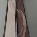 Large Framed Long Narrow Vertical Neutral Abstract Wall Art Set of 2, Beige Brown Modern Canvas Prints Paintings Artwork for Walls, Minimalist Pictures for Entryway Hallway Living Bedroom Wall Decor (8" W x 56" H, Flowing)