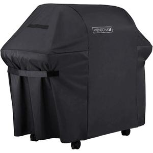 60 Inch BBQ Grill Cover, Wenscha Premium Barbecue Gas Grill Covers Heavy Duty Waterproof, 60x30x48 Inches, UV & Fade & Rip Resistant, Fits Most Brands of Grill - Black
