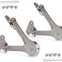 Heavy Duty Lid Stay Hinges Folding Lid Support Hinge,Perfect for Cabinet,Closet,Wardrobe or Toybox 110 Degree (Heavy Duty Style 1 Pair)