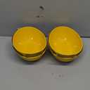Hasense Porcelain Serving Bowls for Entertaining, Salad Bowls Large Serving for Parties, 36 Ounce Large Serving Dishes for Salad Pasta Popcorn, Dishwasher Microwave Safe, Set of 4, Yellow
