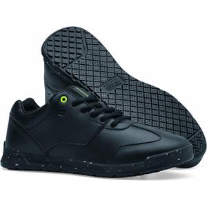 Shoes for Crews Liberty Women's Non Slip Work Shoes - Work & Safety Footwear, Comfortable Water Resistant Womens Food Service Sneakers - Black (6)
